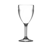 We Can Source It Ltd - Clear Polycarbonate Elite Premium Wine Glasses 125ml - U-Shaped Design, Reusable Clear Plastic Wine Glasses for Events, Catering, Parties and Outdoor Use - Pack of 4