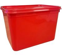 We Can Source It Ltd Colour Coded Ice Cream Containers & Lids-Food Storage For Kitchen (20, Red, 4 Litres)