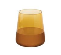 We Can Source It Ltd Coloured Glass Tumblers, 380ml Soda-Lime Drinking Glasses Summer Collection for Water, Juice & Everyday Use, Dishwasher Safe, Pack of 6 (Matte Amber)