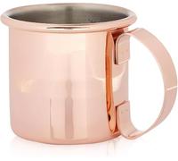 We Can Source It Ltd - Copper Jigger Mug with Measurement Lines - Spirit Measure Tool for Cocktails and Bars - Reusable and Ideal for Professional - Lined at 10ml, 25ml, 35ml, and 50ml (60ml Straight)