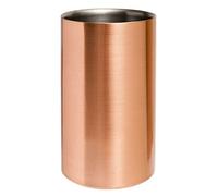We Can Source It Ltd - Copper Plated Wine Bottle Cooler Double Wall Wine Chiller Stainless Steel Inner