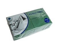 We Can Source It Ltd - Dark Green 40cm 2-Ply Paper Napkins - Absorbent Dinner Serviettes with 8-Fold Rectangular Design - Ideal for Catering, and Events - Strong and Disposable - 250 Napkins (1Pack)