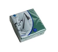 We Can Source It Ltd - Dark Green Airlaid Paper Napkins 40cm 8 Fold with Soft Linen Feel - Luxury Table Napkins for Dining, Weddings and Events - Strong and Absorbent Design - 50 Napkin (1 Packs)