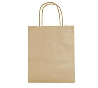 We Can Source It Ltd - Decomposable Luxury Kraft Paper Bags with Twisted Handles - Medium A4 Size Paper Bags - 100% Compostable, Biodegradable and Eco-Friendly - Kraft Brown, 25 Pack