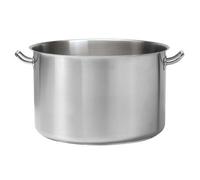 We Can Source It Ltd Deep Casserole Pot - Induction, Gas & Electric Hob Compatible | Dishwasher Safe | Stainless Steel Large Cooking Stockpot with Handles - 45x27.5cm, 42.8L