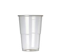 We Can Source It Ltd - Disposable Flexi-Glass Half Pint Tumblers 285ml - Break Resistant Beer Glasses with Durable Design - Ideal for Parties, Outdoor Events, Festivals and Catering - Pack of 50