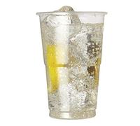 We Can Source It Ltd - Disposable Polypropylene Beer Glasses Tumblers - 200 x 10oz Half Print to Brim Flexible Crystal Clear Plastic Cups with CE Markings - Ideal for Parties and Outdoor Events