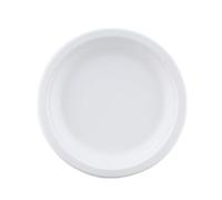 We Can Source It Ltd - Disposable White Sugarcane Bagasse Plates 10" - Heavy Duty Microwave Safe Food Serving Plate - Eco Friendly Round Plates for Buffets, Events, Weddings & Takeaways - Pack of 500