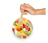 We Can Source It Ltd - Disposable Wooden Forks - 100% Eco-Friendly, Biodegradable Fully Compostable Forks for Parties BBQ Picnics and Events 160mm - Pack of 100