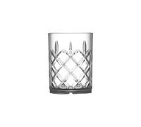 We Can Source It Ltd - Elite Kristal Rocks Clear Glasses 12oz - Polycarbonate Reusable Drink Tumblers with Shatter Resistant Design - Ideal for Bars, Events & Outdoor Catering Use - Pack of 12