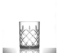 We Can Source It Ltd - Elite Kristal Rocks Clear Glasses 12oz - Polycarbonate Reusable Drink Tumblers with Shatter Resistant Design - Ideal for Bars, Events & Outdoor Catering Use - Pack of 12
