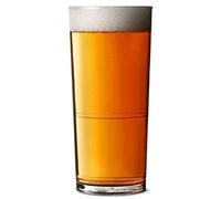 We Can Source It Ltd - Elite Polycarbonate Half Pint Beer Glasses 10oz/284ml with CE Markings - Strong Plastic Reusable Tumblers for Parties and Everyday Use - 4 Pack