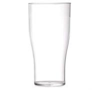 We Can Source It Ltd - Elite Polycarbonate Tulip Pint Glasses 20oz/568ml with CE Markings | Rigid Plastic Stackable Reusable Tumblers - 24 Pack