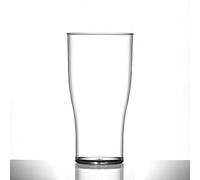 We Can Source It Ltd - Elite Polycarbonate Tulip Pint Glasses 20oz - Reusable Clear Drinkware - Break-Resistant, Lightweight Tulip Shape Design for Beer, Cider, Soft Drinks - Pack of 24