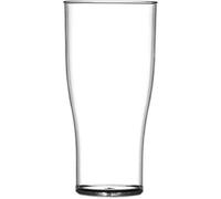 We Can Source It Ltd - Elite Polycarbonate Tulip Pint Glasses - Clear Pint Glasses 20oz/568ml with CE Markings Rigid, Stackable, Reusable Glasses for Restaurants, Pubs, Hotels - Set of 5