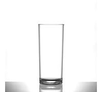 We Can Source It Ltd - Elite Premium 10oz HiBall Polycarbonate Glasses - Clear, Durable, Nucleated Drinkware for Bars, Restaurants, Parties, Events, Catering & Home - Pack of 12