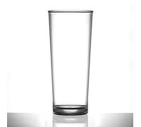 We Can Source It Ltd - Elite Premium Polycarbonate Plastic Pint Glasses 20oz/568ml with CE Markings - Rigid Plastic Stackable Reusable Tumblers - 18 Pack