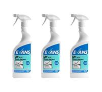 We Can Source It Ltd - Evans Lift RTU Heavy Duty Cleaner Degreaser, Unperfumed, Industrial Strength, 750 ml (Pack of 3)