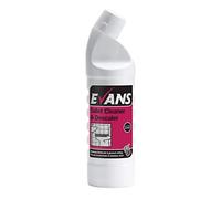 We Can Source It Ltd - Evans Toilet and Washroom Cleaner & Descaler 1 Litre, Pack of 12 Bathroom Cleaner