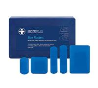 We Can Source It Ltd - First Aid Detectable Plasters - Blue Plasters with Metallic Clips - Assorted Size 100 Pieces