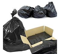 We Can Source It Ltd - Heavy-Duty Black Compactor Sack Bin Liners 20 × 34 × 47 inch - 67 mu LDPE Refuse Sacks - Industrial & Commercial Waste, Tear-Resistant, Odour-Reducing Box of 100