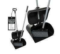 We Can Source It Ltd - Heavy Duty Long Handled Lobby Dustpan and Brush Set - Durable Cleaning Tool for Bars, Restaurants, Cafés, Hotels & Commercial Spaces - Strong Bristles and Ergonomic Design
