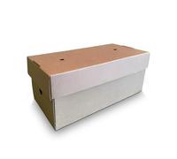 We Can Source It Ltd - Large Expandable Burger Lunch Box 240x122mm - Fully Compostable and Recylcable - 10 Boxes