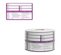 We Can Source It Ltd - Large Food Allergen Date Info Labels - Removable Food Allergy Labels for Commercial Kitchens and Catering Outlets - Pack of 500