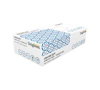 We Can Source It Ltd - Latex Free Blue Stretch Vinyl Disposable Powder Free Gloves for Food Medical Surgical Applications - Large (Box of 100)