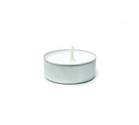We Can Source It Ltd - Long Burning Tea Light Candle - White Unscented Tea Light 10 Hour Metal Candle Holder - Decorative Smokeless (60)