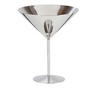 We Can Source It Ltd Martini Glass 520ml, Stainless Steel Stemmed Cocktail Glass, Mirror Finish Martini Glass for Cocktails & Desserts - Shatterproof Barware, Dishwasher Safe - 18.8cm Height