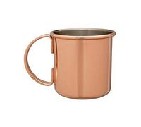 We Can Source It Ltd - Mezclar Moscow Mule Copper Plated Mug 500ml - Bronze Cocktail Drink Mug Stainless Steel & Glass - Reusable Drinkware for Home Bars, Parties and Events