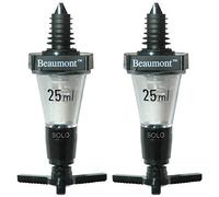 We Can Source It Ltd - Pack of 2 Beaumont Solo Bar Optic Spirit Measures 25ml CE Stamped - Accurate Alcohol Dispenser for Cocktails, Bars, Pubs & Home Use - Non-Drip, Durable & Easy to Install