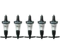 We Can Source It Ltd - Pack of 5 Beaumont Solo Bar Optic Spirit Measures 25ml CE Stamped - Accurate Alcohol Dispenser for Cocktails, Bars, Pubs & Home Use - Non-Drip, Durable & Easy to Install