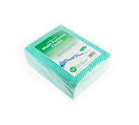 We Can Source It Ltd Pack Of 50 Green Cleaning Cloths Reusable Absorbent Multi Purpose Cleaning Wipes For Kitchen Home For Office