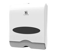 We Can Source It Ltd - Paper Hand Towel Dispenser for C-Fold and Z-Fold Paper Tissue - White Plastic