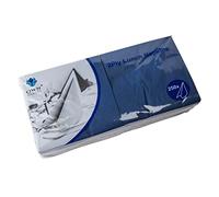 We Can Source It Ltd - Paper Napkin Serviettes/Tissues | Soft 2-Ply | 33cm Luncheon 4 Fold (Square) - Dark Blue -1000 Napkins (4Pack)