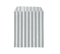 We Can Source It Ltd - Paper Stripe Sweet Bags 5x7 Inch with Fold Top - Ideal for Weddings, Parties, Favours - Strong Design for Treats - Grey Candy Pattern - Pack of 500
