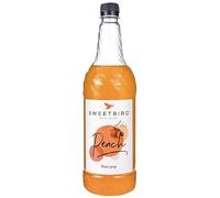 We Can Source It Ltd - Peach Fruit Syrup 1L - Sweetbird Real Peach Juice Drink Syrup for Cocktails, Lemonade, Smoothies & Frappés - GMOs Free, Vegan Friendly