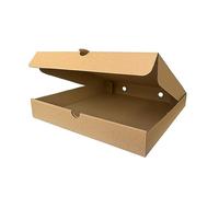 We Can Source It Ltd - Plain Brown Pizza Boxes - Durable 12” Plain Brown Pizza Packaging for Restaurants, Pizzerias, Food Trucks & Home Use - Corrugated Kraft Cardboard Takeout Containers, 100 Pack