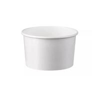 We Can Source It Ltd - Plain White Paper Cups 8oz - Ice Cream and Dessert Cups Without Lids - Ideal for Takeaway, Parties, Cafes & Catering Use - Durable and Easy to Serve - Pack of 500 Tubs