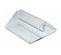 We Can Source It Ltd - Plastic Menu Holder Tent Type Clear Perspex Card Holder A4 A5 68mm Wide Slotted (3)