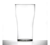 We Can Source It Ltd - Polycarbonate 2 Pint Tulip Tumblers Set of 6 - Reusable Clear Plastic Glasses 1136ml (40oz) Beer Glass CE Marked at 2 Pints