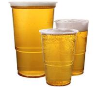 We Can Source It Ltd - Polypropylene Plastic Flexi Clear Half Pint Glasses 10oz - Strong Disposable Beer Glass Tumblers for Outdoor Parties and Events - 100 Pack