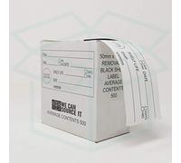 We Can Source It Ltd - Prepped Food Label with Cardboard Dispenser Box - Roll of 500 Black Shelf Life Day Dot Labels (1)