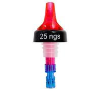 We Can Source It Ltd - Quick Shot Spirit Measure Bottle Pourers 25ml Red Ball Speed NGS