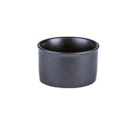 We Can Source It Ltd Ramekins Pack of 12, 85ml - 3oz Black Ceramic Porcelain Oven Safe Soufflé Dishes for Creme Brulee, Pudding, Sauce & Dessert Small Bowls