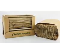 We Can Source It Ltd - Recycled Paper Napkins with Recycled Card Dispenser 33 x 33 cm - Unbleached Paper Napkins for Parties, Cafes, Restaurants - Simple and Practical - Pack of 1000