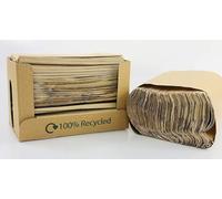 We Can Source It Ltd - Recycled Paper Napkins with Recycled Card Dispenser 33 x 33 cm - Unbleached Paper Napkins for Parties, Cafes, Restaurants - Simple and Practical - Pack of 6000