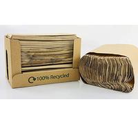 We Can Source It Ltd - Recycled Paper Napkins with Recycled Card Dispenser 33 x 33 cm - Unbleached Paper Napkins for Parties, Cafes, Restaurants - Simple and Practical - Pack of 250